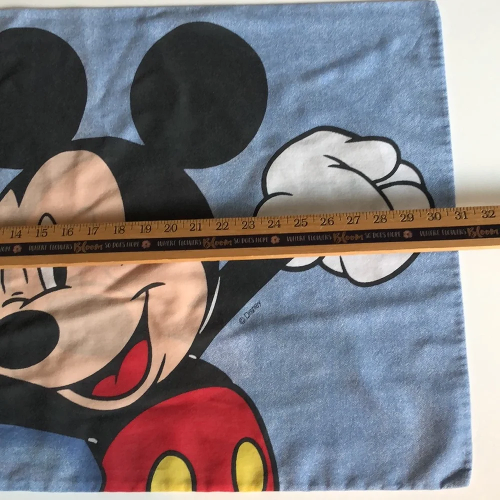 Mickey Mouse Pillowcase Vintage Mickey Bedding Mickey VTG sleeping pillowcase